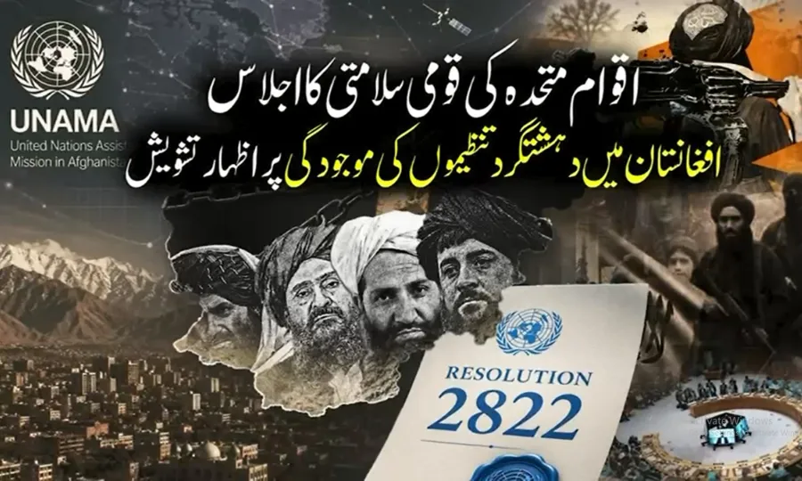 سلامتی کونسل کا افغانستان میں دہشتگرد گروہوں کی موجودگی پر تشویش کا اظہار