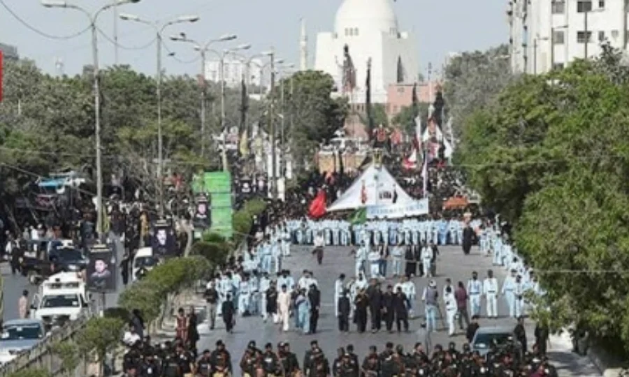 کراچی میں 8 محرم الحرام کا مرکزی جلوس آج نشتر پارک سے برآمد ہوگا