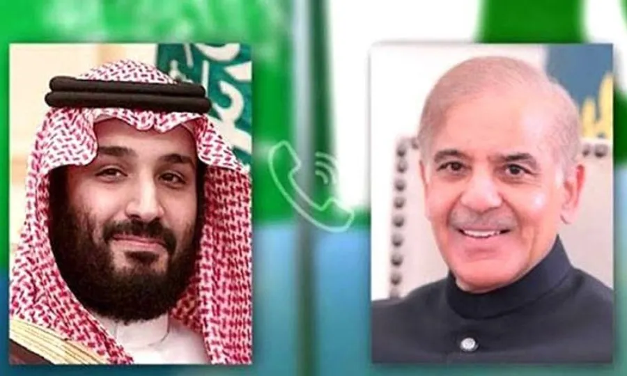 سعودی ولی عہد کی امن معاہدے کی کامیابی پر وزیراعظم شہباز شریف کو مبارکباد