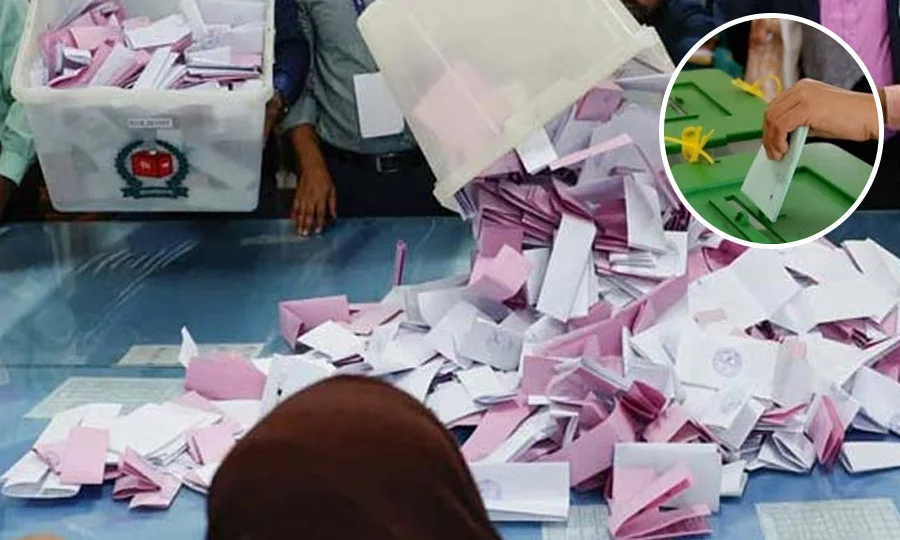 آزاد کشمیر انتخابات؛ پہلے مرحلے کے لیے پولنگ کا وقت ختم، ووٹوں کی گنتی جاری