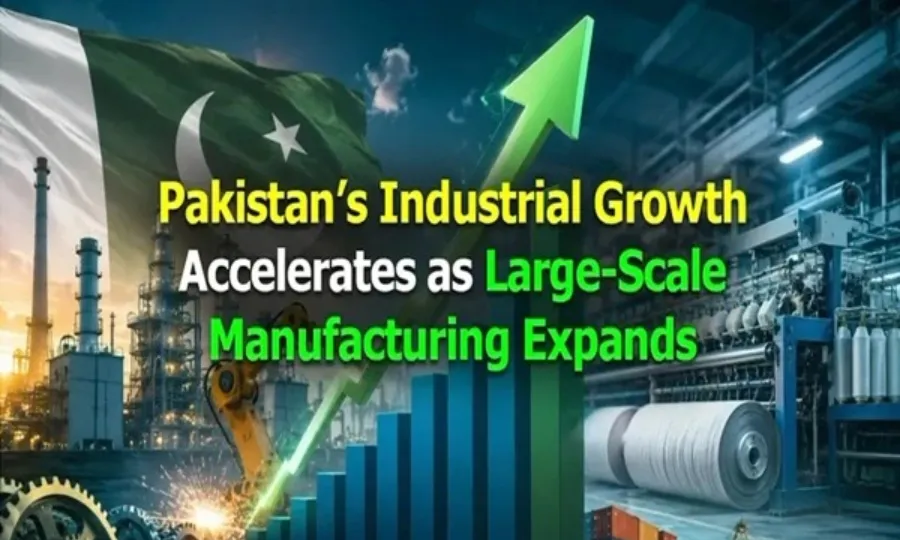 پاکستان کی صنعتی ترقی میں تیزی، بڑے پیمانے کی مینوفیکچرنگ میں نمایاں اضافہ