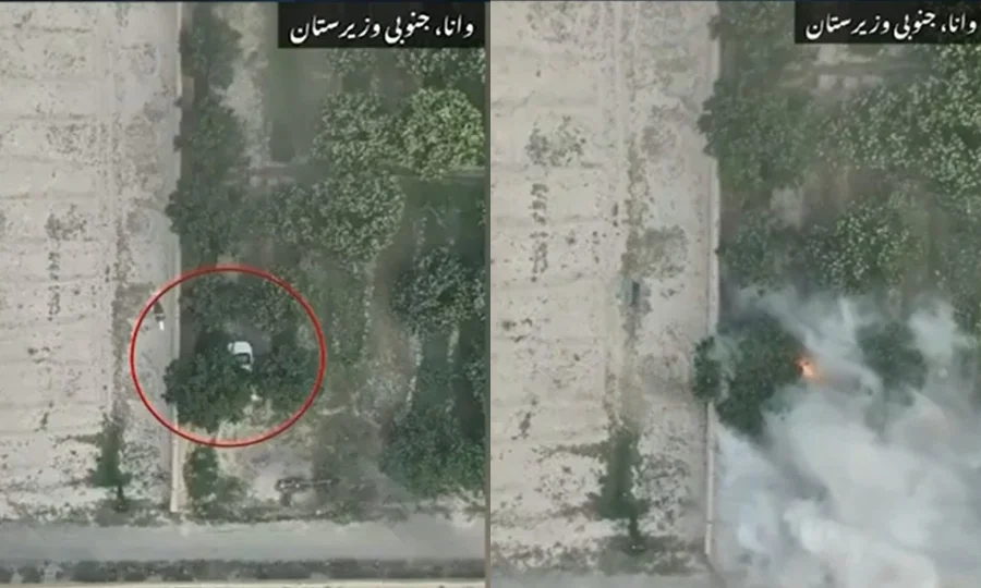 وانا میں دہشت گردی کی بڑی کوشش ناکام؛ بارود سے بھری گاڑی تباہ، 1 خارجی ہلاک