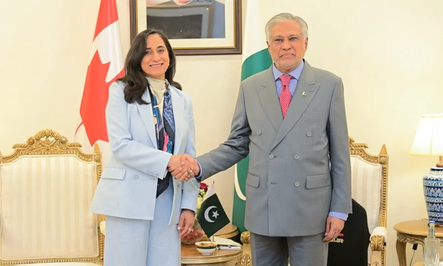 تعلقات کو مزید فروغ دینے کیلئے پرعزم ہیں، پاکستان اور کینیڈا کے وزرائے خارجہ