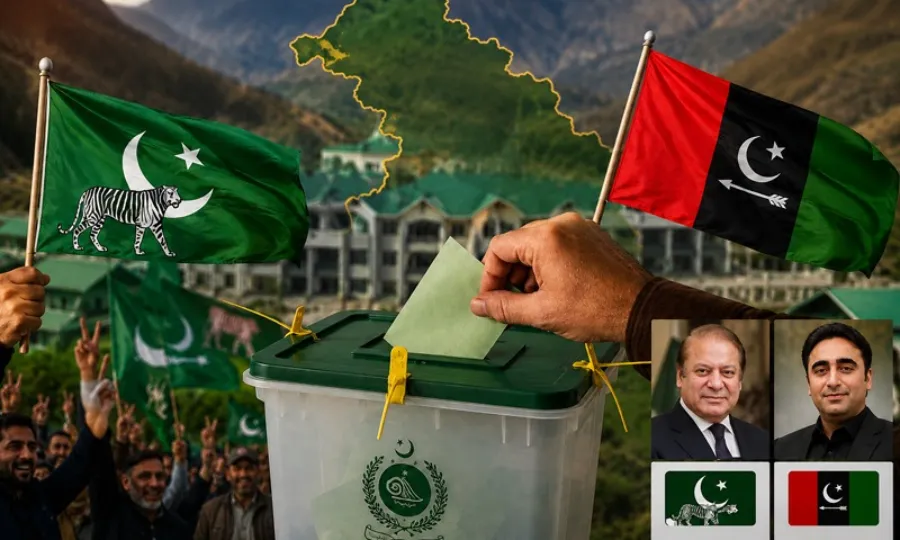 آزاد کشمیر انتخابات: دوسرے مرحلے میں بھی ن لیگ کا پلڑا بھاری، پیپلزپارٹی 5 نشستوں پر کامیاب