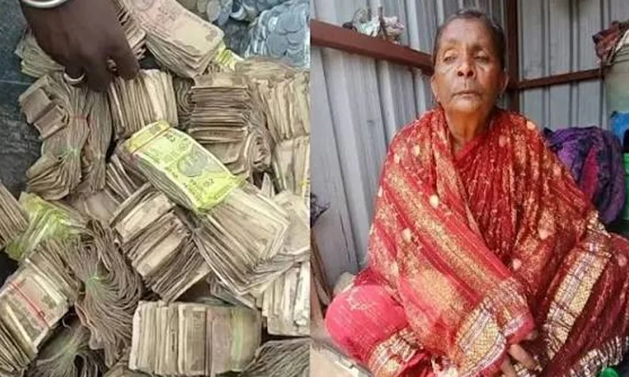 بھیک مانگنے والی خاتون کی دولت مرنے کے بعد سامنے آگئی، لاکھوں روپے برآمد