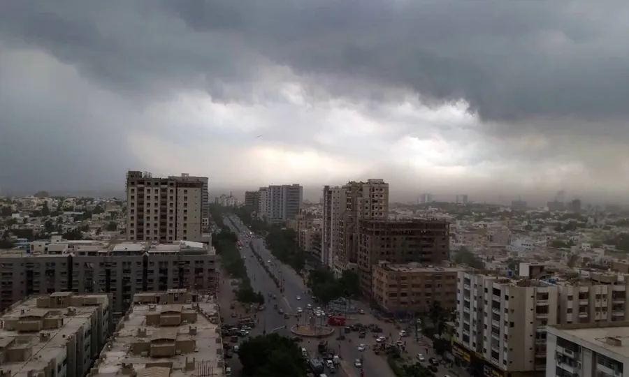 شہرقائد کا مطلع جزوی ابر آلود، وقفے وقفے سے تیز ہوائیں چلنے کا امکان