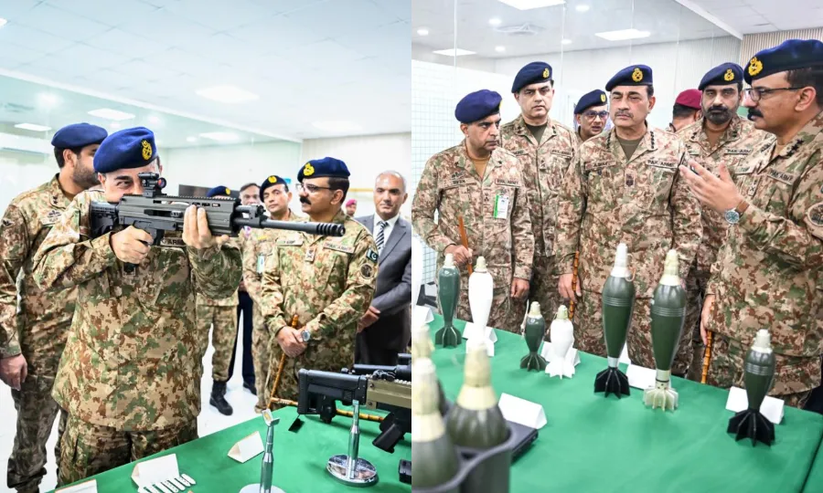 فیلڈ مارشل عاصم منیر کا پاکستان آرڈیننس فیکٹری واہ کا دورہ، جدید اسلحے کے تجربات کا مشاہدہ