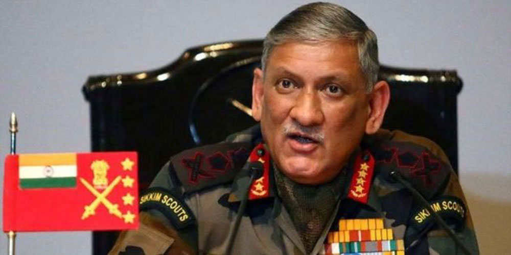 Indian Army chief turns down his tone after sever criticism