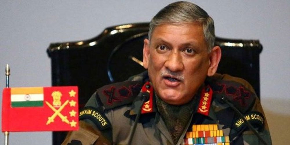 Indian Army chief turns down his tone after sharp criticism