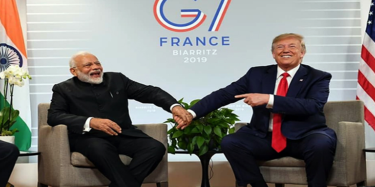 Modi cracks a joke during a G7 summit