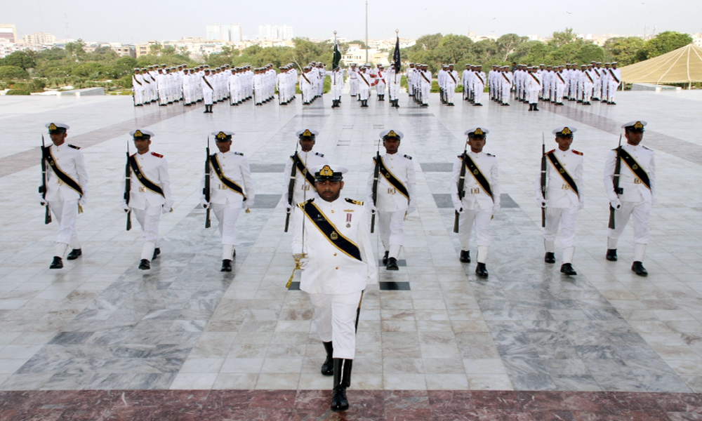 Magnificent change of Guard Ceremony held at Quaid and Iqbal mausoleums