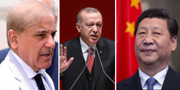 Shahbaz Sharif writes letters to Chinese and Turkish Presidents