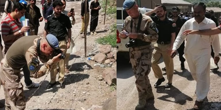 UN observers visit LOC