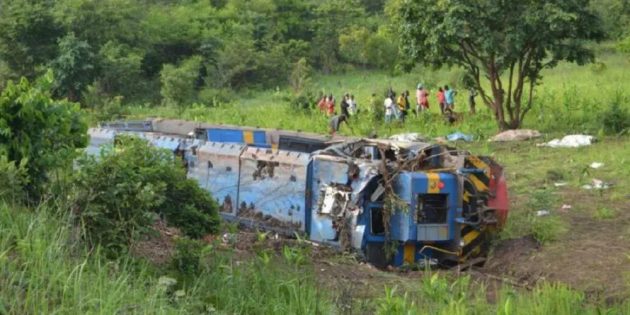 50 killed and multiple wounded as train derails in Congo