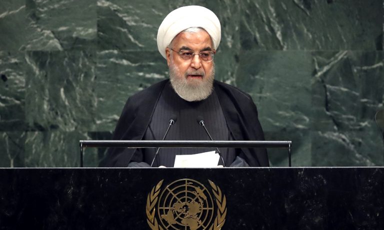 Hassan Rouhani addresses the UNGA session