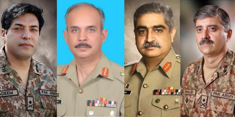 Four Pak Army Major Generals promoted to Lt General Rank