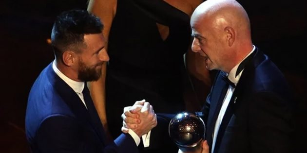 Lionel Messi wins best FIFA player of the year award