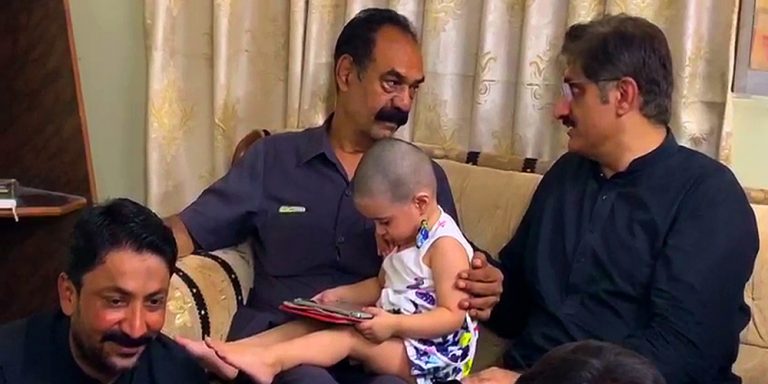 CM Sindh visits Major Adeel's family