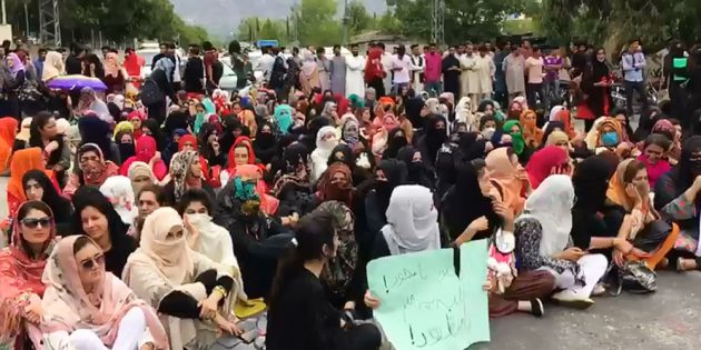 Students protest Gilgit