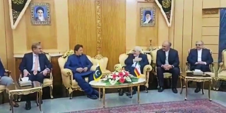 PM Imran arrives Tehran on an official one-day visit