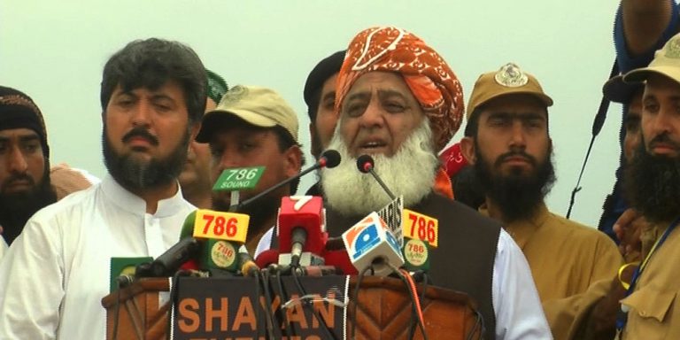 Maulana Fazlur Rehman announces anti-government march on 27th October