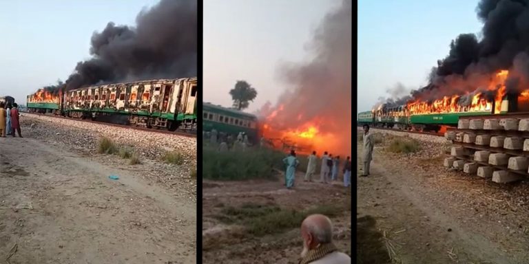 Liaquatpur: 71 passengers killed as Tezgam train catches fire