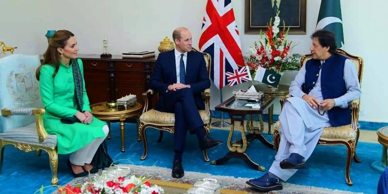 PM Imran meets The Duke and Duchess of Cambridge