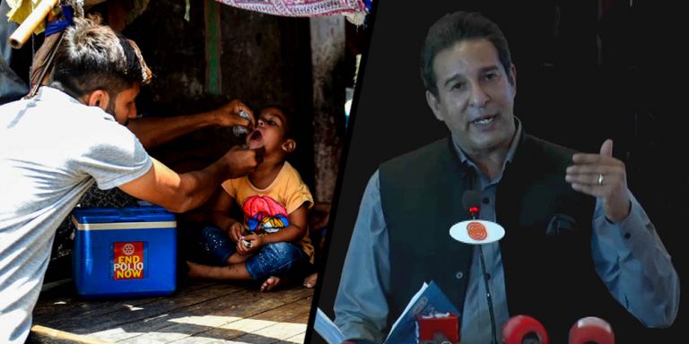 Wasim Akram appointed ambassador for polio eradication