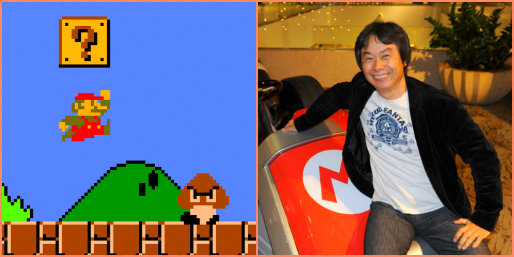 Shigeru Miyamoto creator of "Mario Bros."