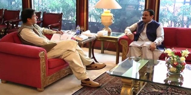 Imran Khan met Chief Minister Punjab Sardar Usman Buzdar