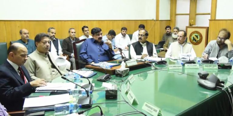 Sheikh Rasheed addresses a press conference in Lahore