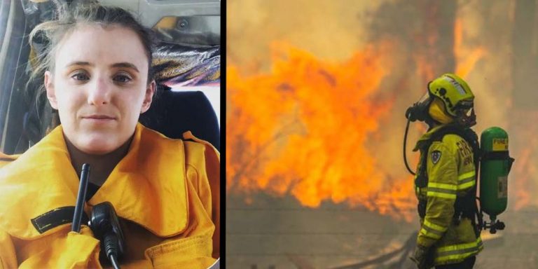 Mum-to-be firefighter helps fight Australian bushfires