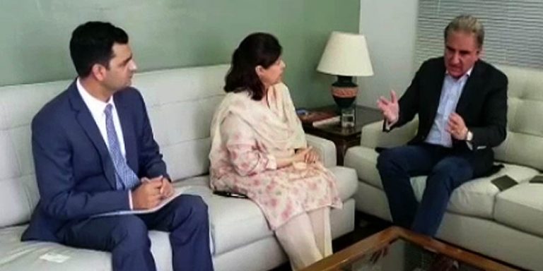 FM Qureshi visits Pakistan High Commission in Singapore