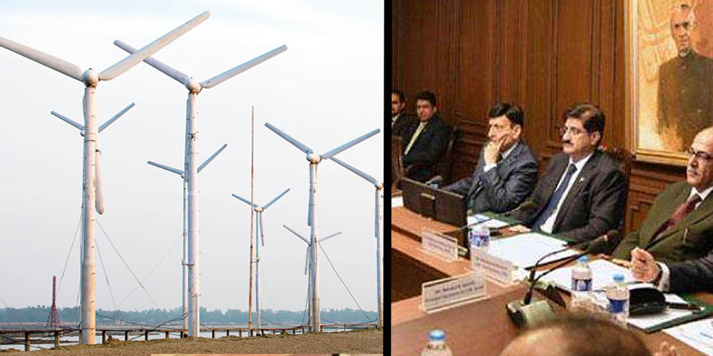 Sindh Cabinet decides to allot plots for solar and wind power Project.