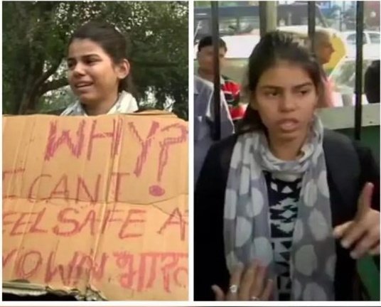 Girl detained for protesting against rape in India’s capital