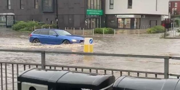 Torrential rain hits Manchester