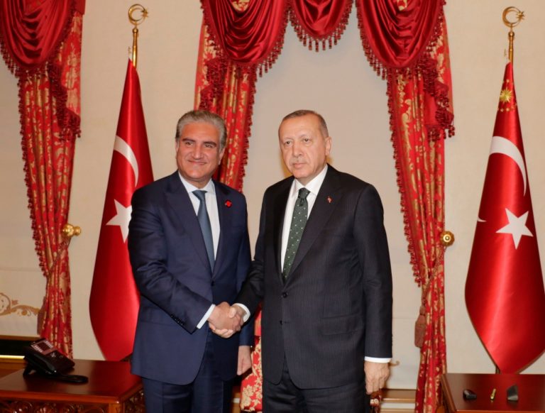 Shah Mehmood Qureshi calls on Turkish President