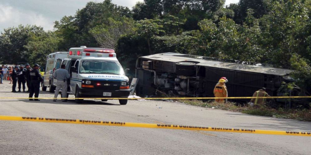 Mexico bus crash kills 14 including 5 children