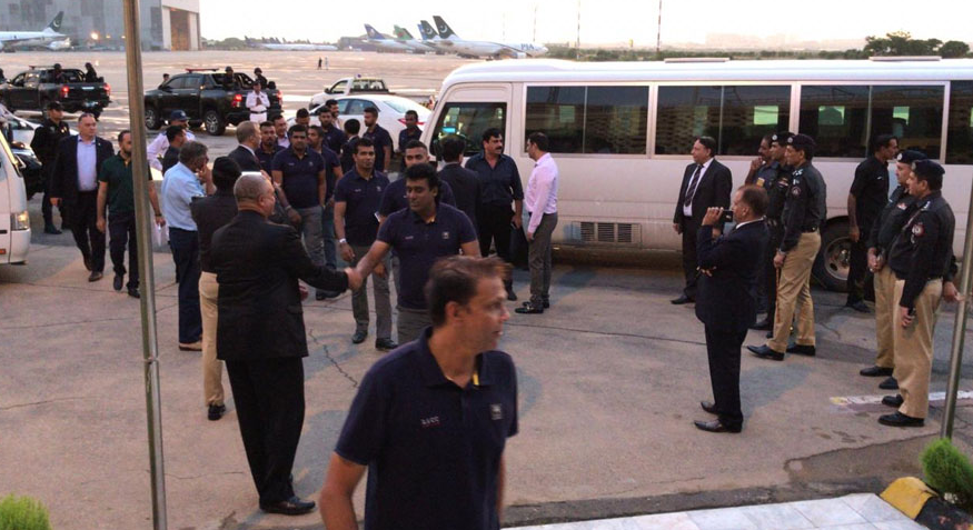 Sri Lankan team arrived Pakistan amid beefed up security