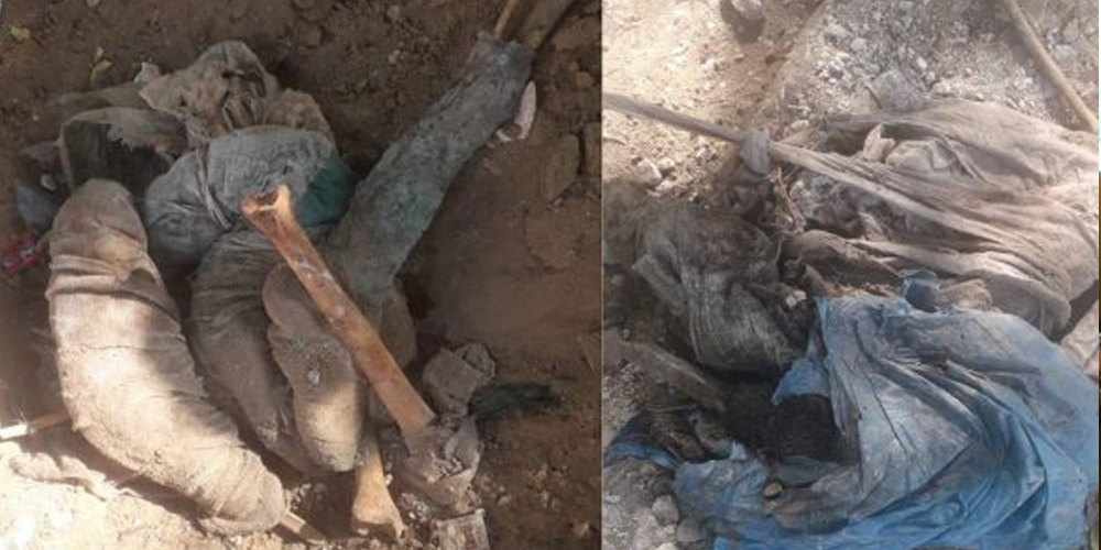 Human Bones recovered during excavations at Karachi’s Anu Bhai Park
