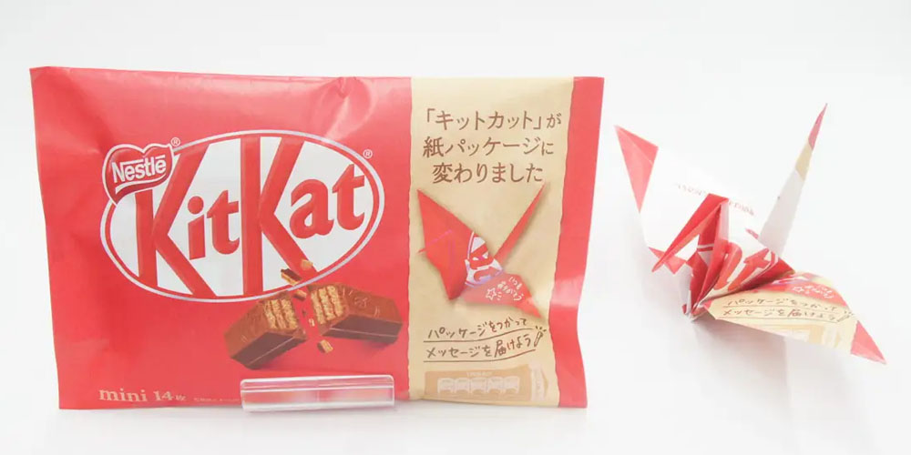 KitKat to replace plastic packaging with paper