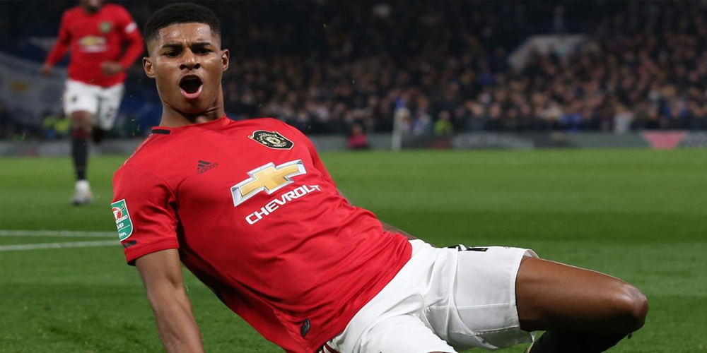 Rashford shines as Man U beats Tottenham 2-1