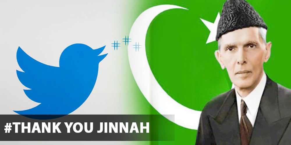 #ThankYouJinnah is trending on Twitter