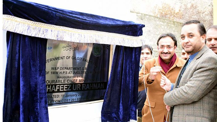 CM Gilgit-Baltistan inaugurates one MW Hydel Power Station