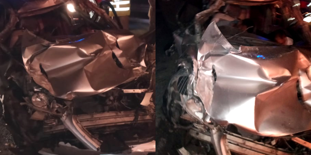 Car and Dumper collision kills 3 injures 2 in Faisalabad