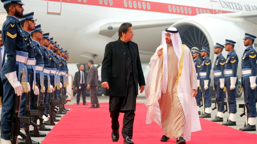 Abu Dhabi Crown Prince arrives Noor Khan airbase in Islamabad