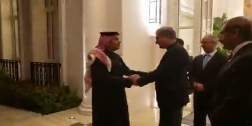 FM Qureshi meets his Qatari counterpart in Doha