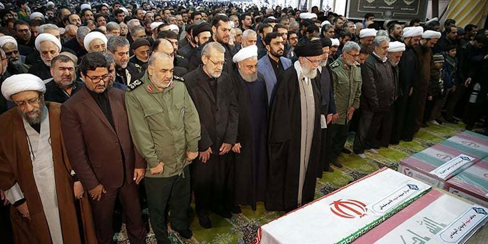 Millions bid farewell to Commander Qassem Soleimani in Tehran today