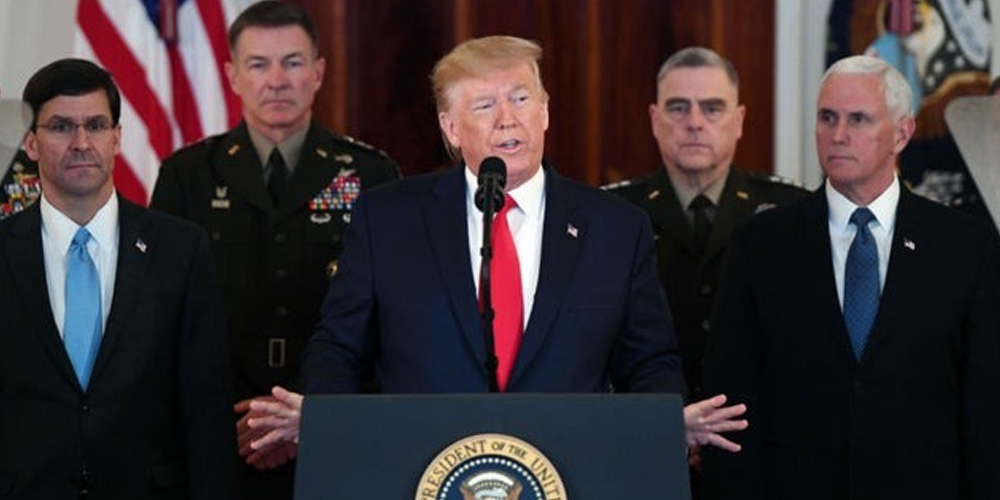 Trump addressed US nation after Iran missile attack