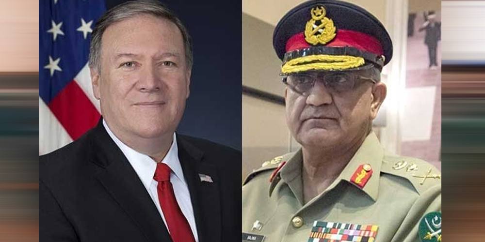 US Secretary of State Mike Pompeo telephones COAS amidst Middle East tension